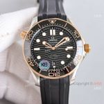 Swiss Copy Omega Seamaster Diver 300m Clone 8800 Two Tone Rose Gold Watches